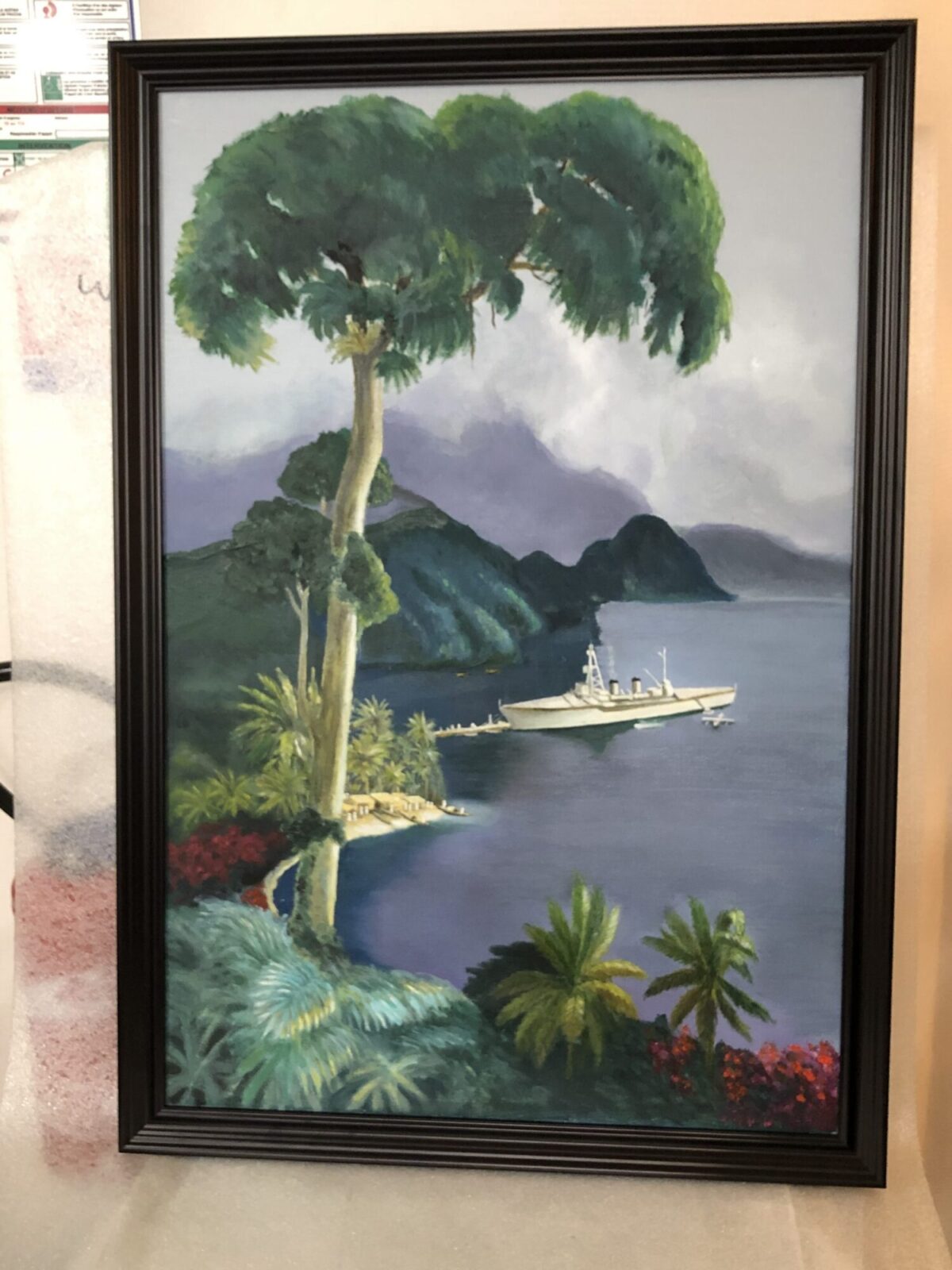 peinture originale
encadrement de chez Eurobaguettes style louis Philippe fiât chez L'ENCADREUR aux sables D’OLONNE à 4hoo de paris 