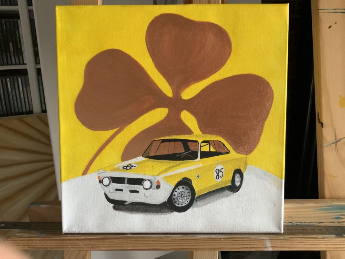 TABLEAU ACRYLIQUE SEB
VOITURE MYTHIQUE ITALIENNE
FAIT POUR LA MOSTRA 2021
VISIBLE AUX SABLES D'OLONNE CHEZ L'ENCADREUR