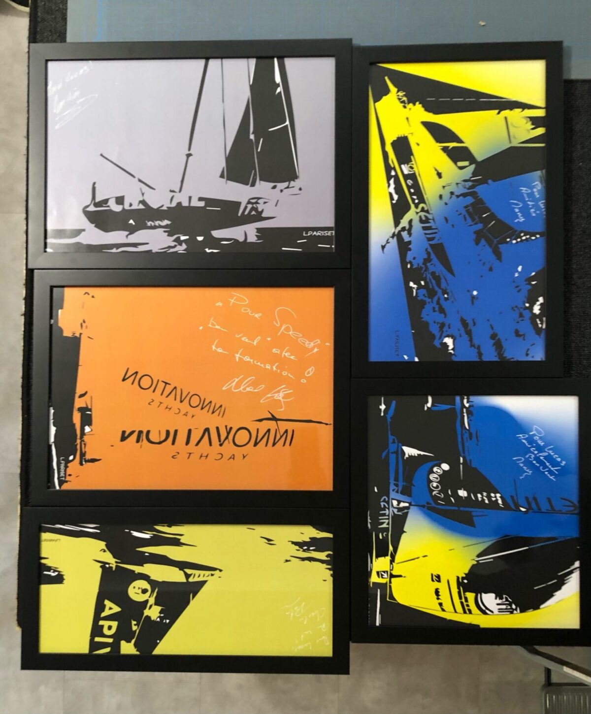 CRÉATIONS ORIGINALES DE LUCAS, ENCADREMENT PAR BAGUETTE NOIRE MAT DE CHEZ MOULUREX 
CADRE RÉALISÉ PAR L'ENCADREUR 1 BIS PROMENADE L'AMIRAL LAFARGUE AUX SABLES D'OLONNE