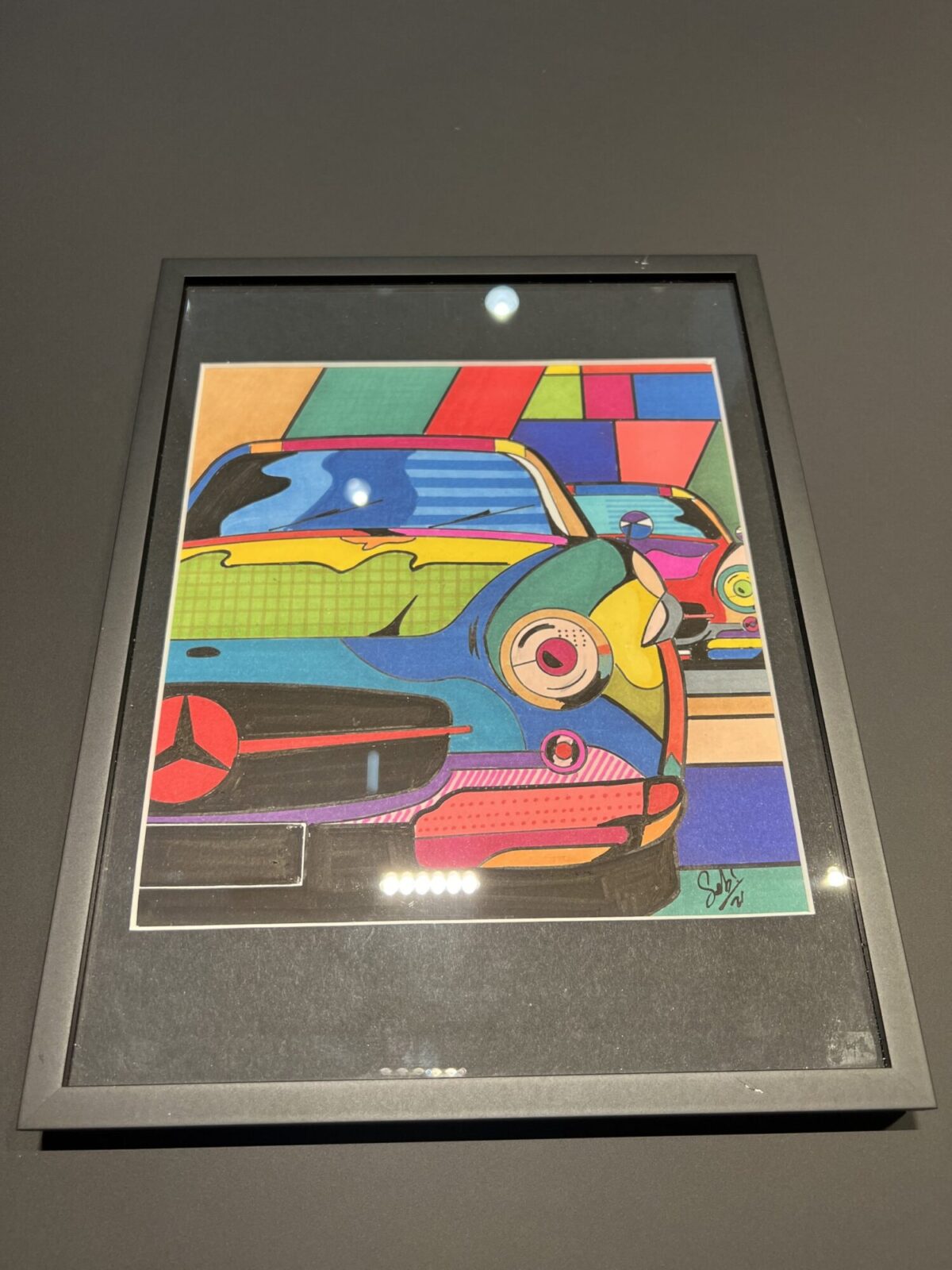MERCEDES STYLE VON
DESSIN À L'ENCRE DE SEB
PASSE PARTOUT NOIR CRESCENT
BAGUETTE EUROBAGUETTE NOIR MAT
FAIT PAR L'ENCADREUR PRÈS DE LA PENDULE AUX SABLES D'OLONNE