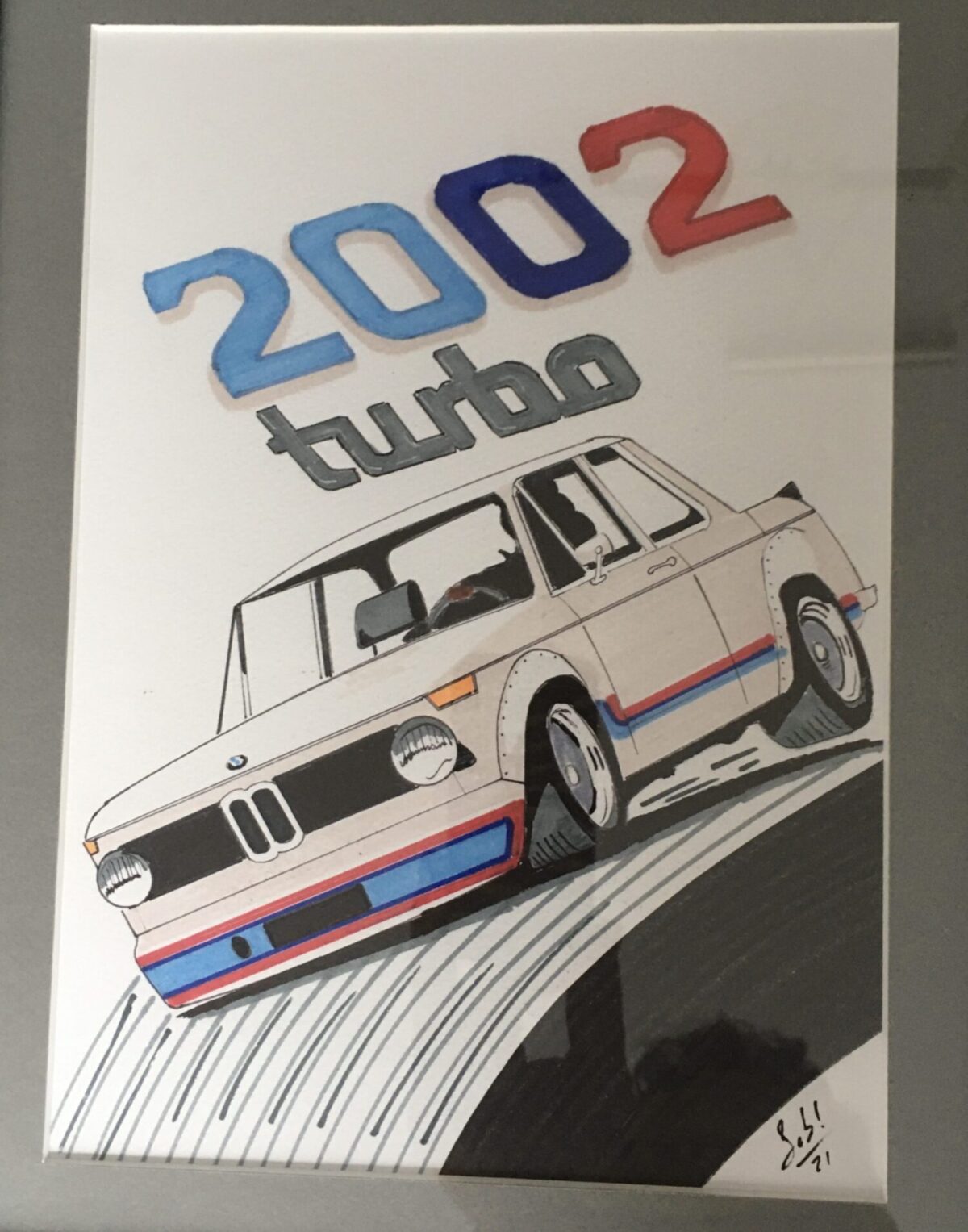 BMW 2002 TURBO
DESSIN ENCRE SEB
ARTISTE SABLAIS