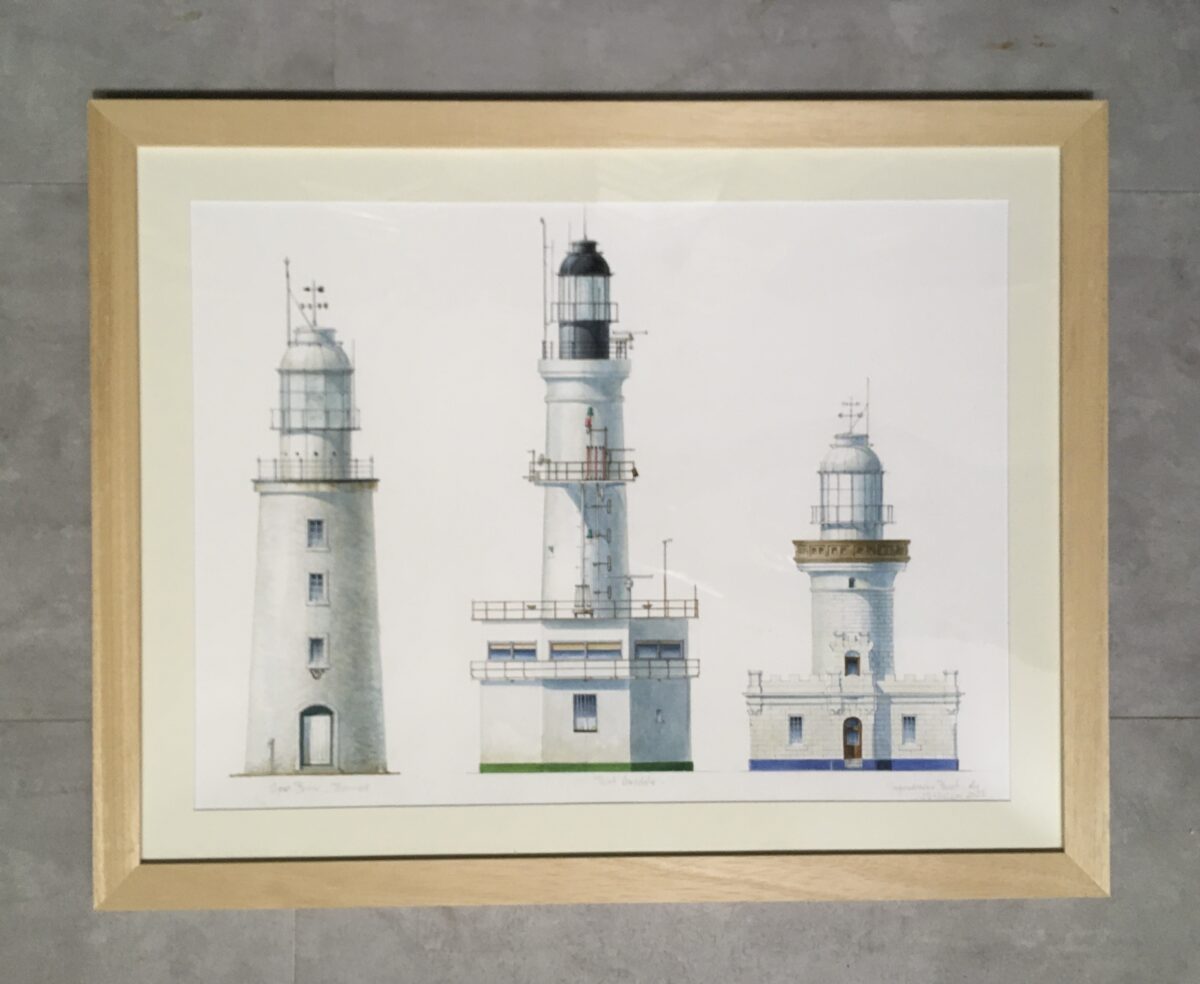PHARE BLEU DE J-B HERON
AQUARELISTE DE RENOMMÉE SPÉCIALISÉ SUR LES BATEAUX ET LES PHARES
OEUVRE ENCCARÉE POUR EXPOSITION AUX ATLANTES DES SABLES D'OLONNE
FAIT PAR L'ENCADREUR DE LA GALERIE BLANCHE