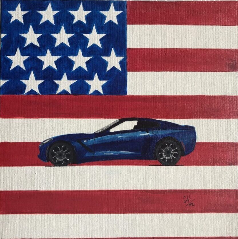 CORVETTE C7 BY SEB
PEINTURE ACRYLIQUE DE L'ARTISTE SEB
VENDÉE PAYS DE LA LOIRE FRANCE EUROPE