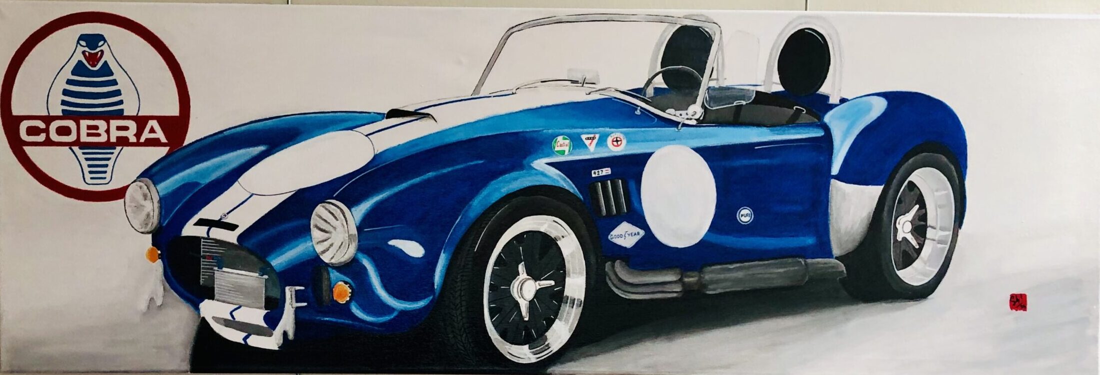peinture acrylique de l'artiste peintre SEB LES SABLES D'OLONNE art mécanique unique